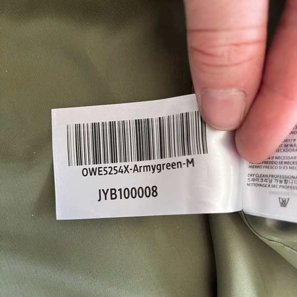 Orolay army olive green trench coat, Size M - New With Tags NWT - Picture 7 of 7